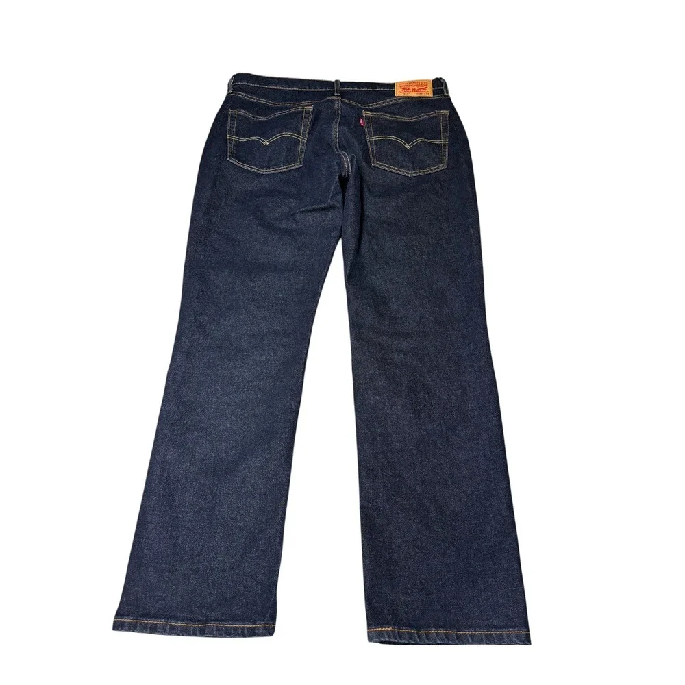 Levis 514 Straight Fit Mens Jeans Dark Wash Indigo Blue Denim W36‎ L32